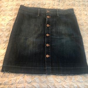 Articles of Society frayed hem denim skirt size 30